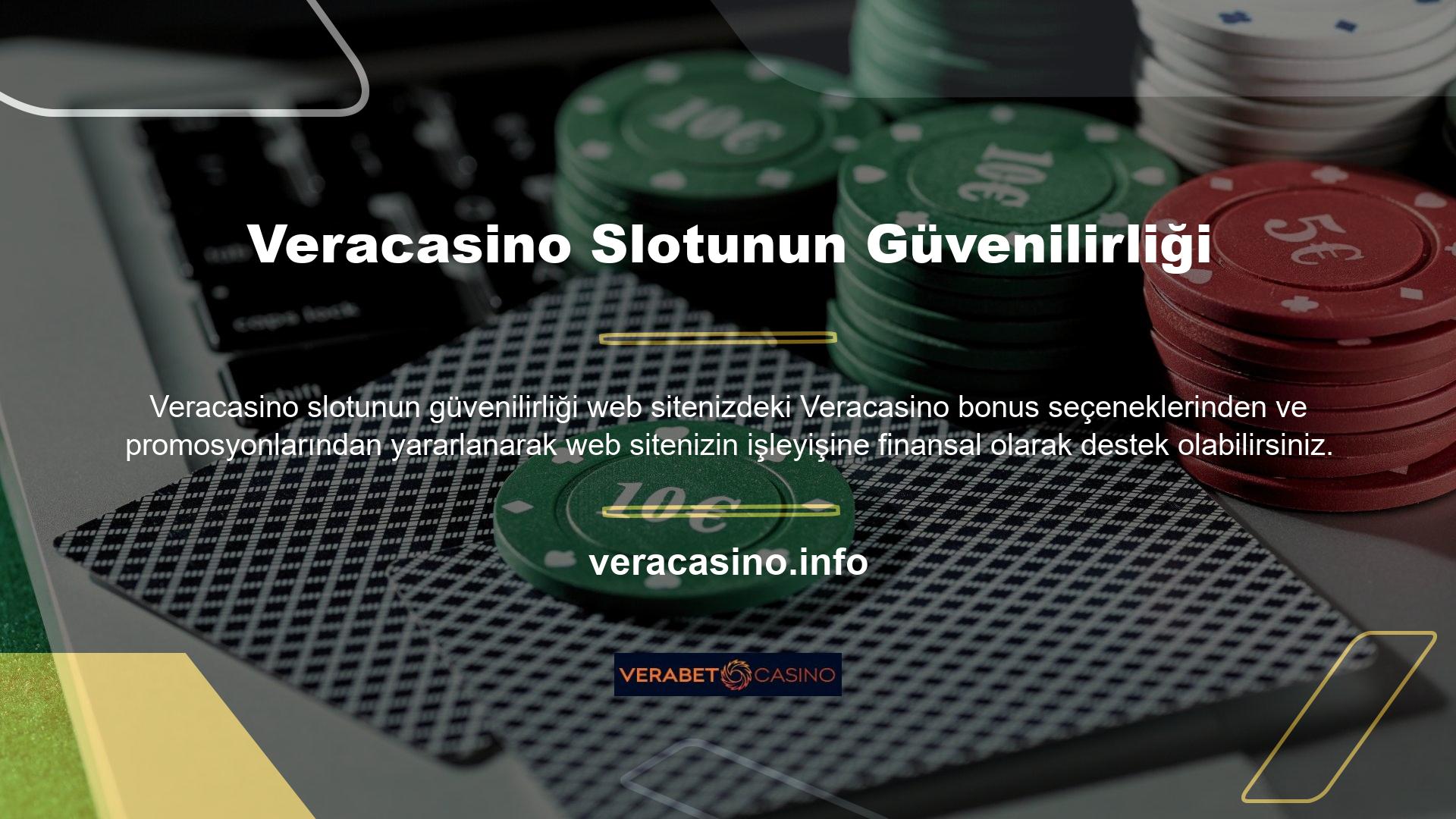 Veracasino web sitesi aktif olarak çevrimiçi Veracasino endüstrisine hizmet vermektedir