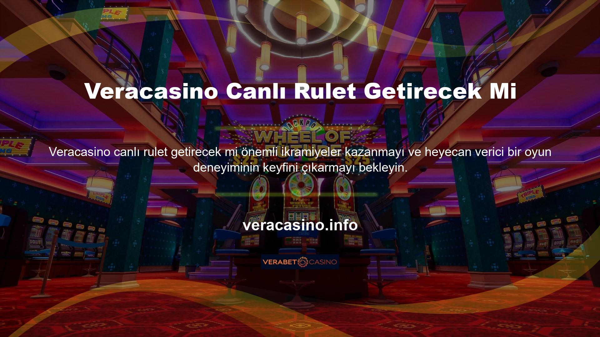 Veracasino, çevrimiçi platformu aracılığıyla eksiksiz bir casino deneyimi sunuyor