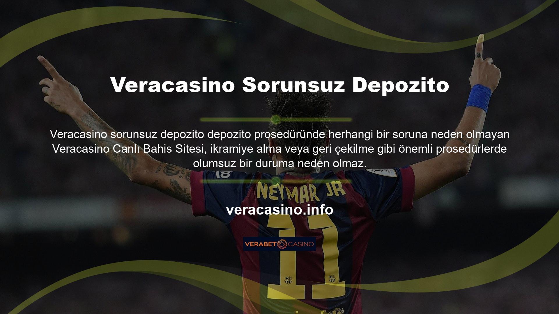Güçlü altyapı sağlayıcılarına sahip çok çeşitli oyunlar sunan Veracasino Sanal Casino platformu, kullanıcıların eğlenmesine izin veriyor